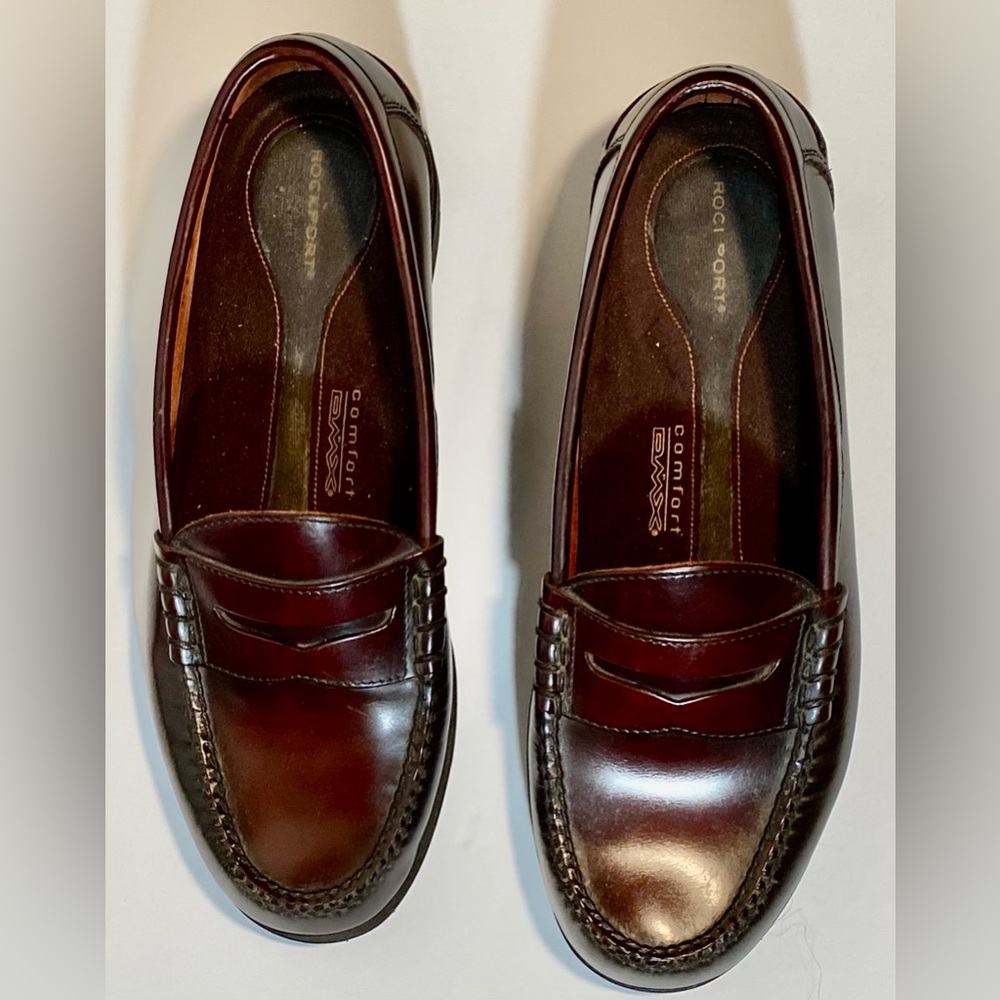 MENS ROCKPORT COMFORT AMX BROWN SHOES SIZE 9.5W